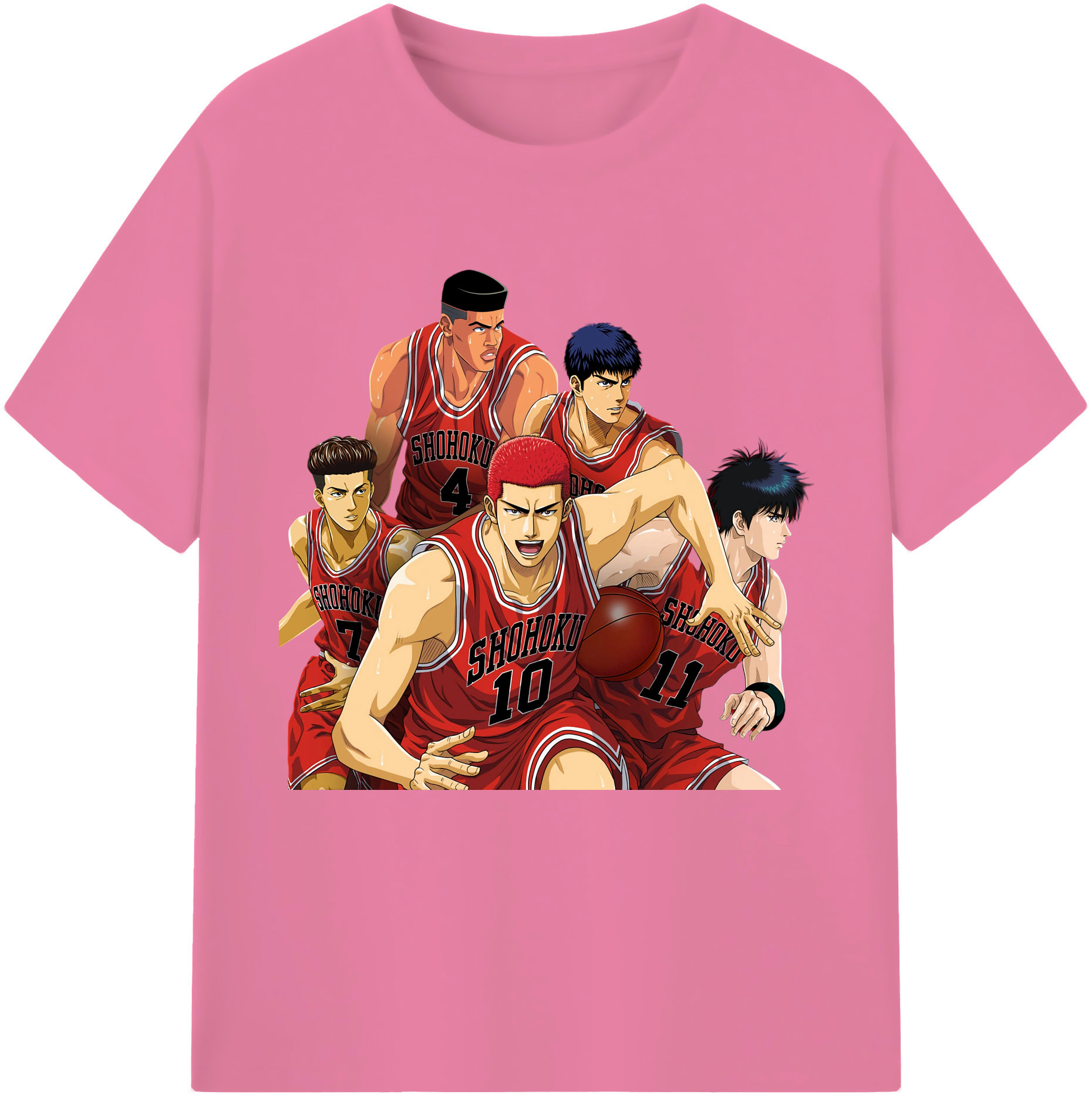 （画像用） SLAM DUNK／スラムダンク 綿100％半袖Tシャツ（フロントプリント）